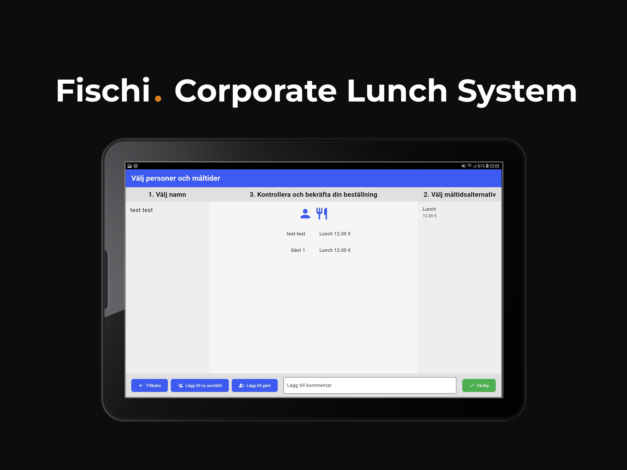 Corporate Lunch System